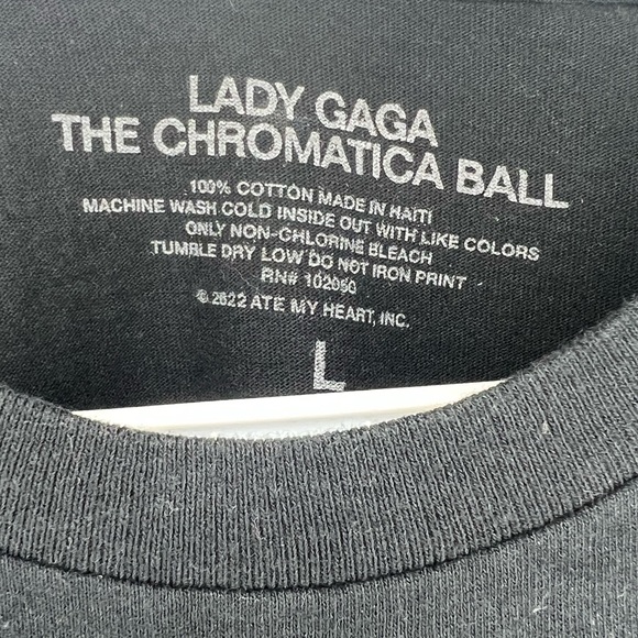 Black lady gaga tshirt - Picture 3 of 3